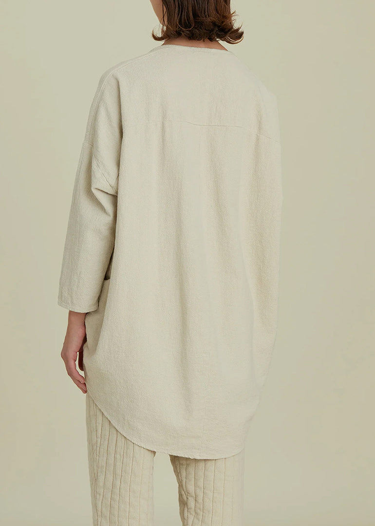 Black Crane - Lantern Tunic in Ivory